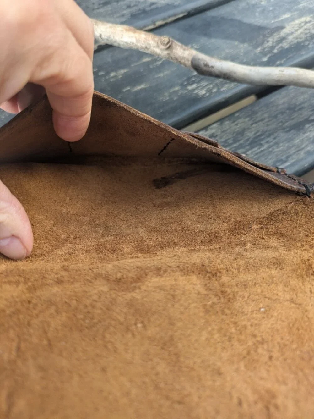 Handcrafted Artisan Brown Leather Long Wallet/Checkbook Cover by Paul's Leather